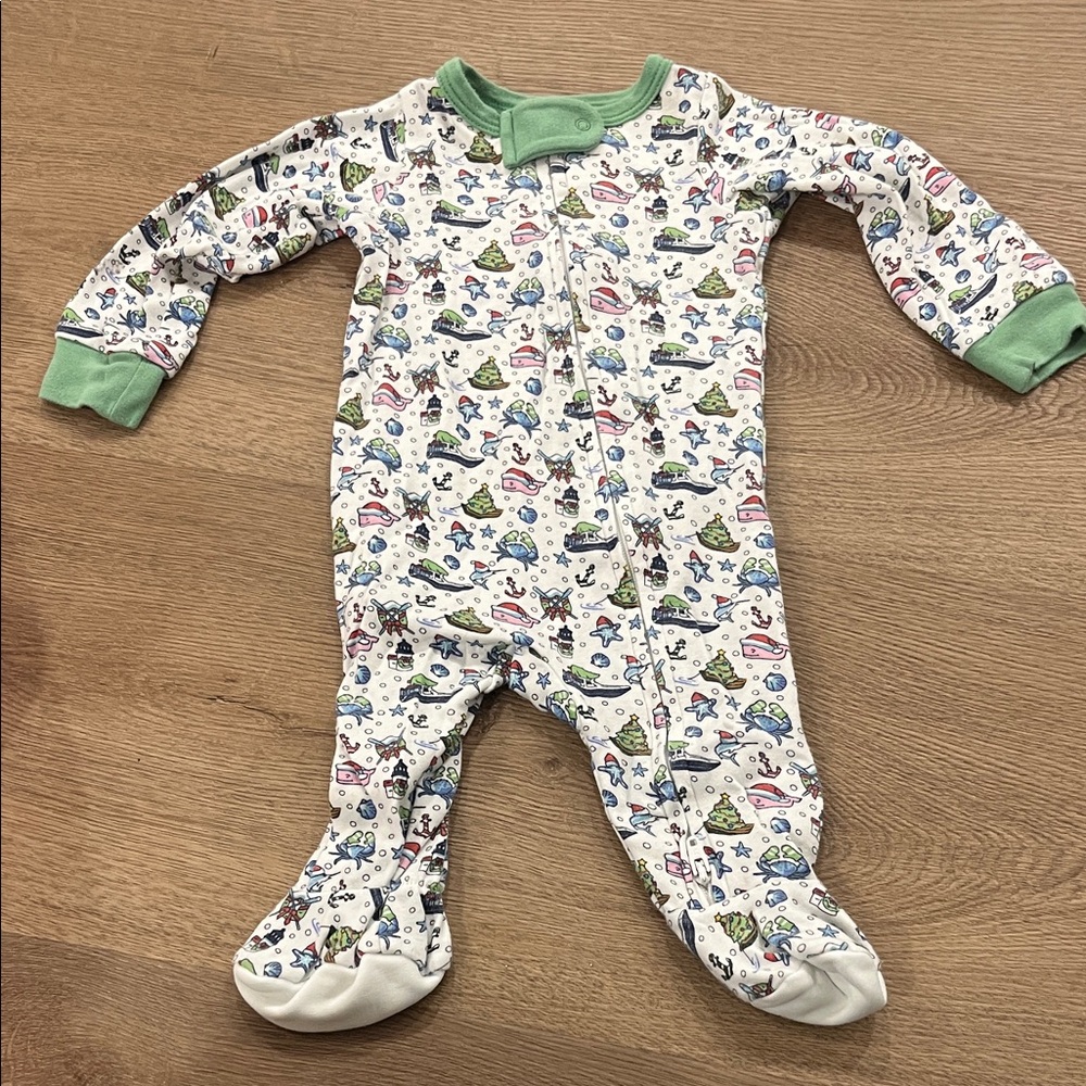 Vineyard Vines Kids One Piece with Green Trim
